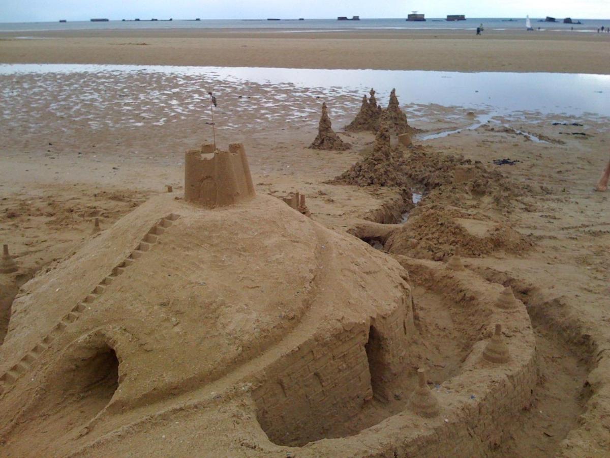 Villa Lumineuse En Front De Mer - Gold Beach Asnelles Exterior foto