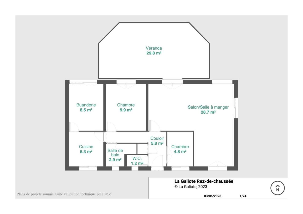 Villa Lumineuse En Front De Mer - Gold Beach Asnelles Exterior foto